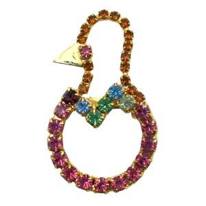 Vintage Easter Chick Rhinestone Brooch Pin Costume Jewelry